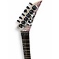 Used Roscoe Explorer Pink and White Crackle Solid Body Electric Guitar
