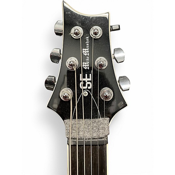Used PRS Mike Mushok Signature SE Black and Silver Solid Body Electric Guitar