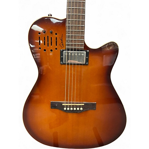 Used Godin Multiac Tobacco Burst Classical Acoustic Electric Guitar