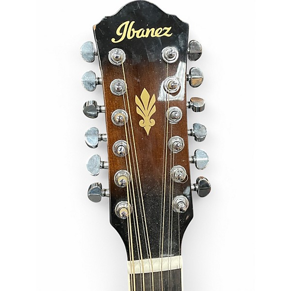 Used Ibanez AEG1812ii-dvs Black 12 String Acoustic Guitar