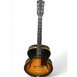 Vintage 1950s Gibson es-125 2 Color Sunburst Hollow Body Electric Guitar