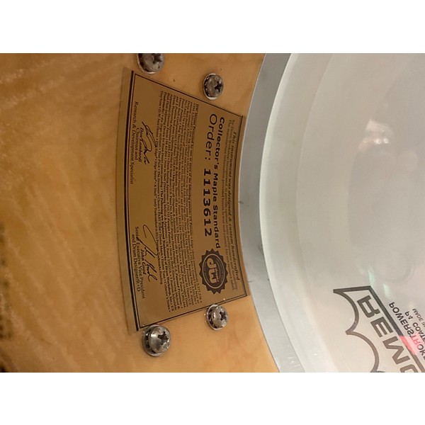 Used DW 6X14 Collector's Series FinishPly Top Edge Snare Broken Glass Drum