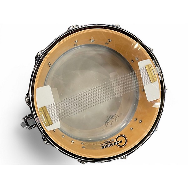 Used DW 6X14 Collector's Series FinishPly Top Edge Snare Broken Glass Drum