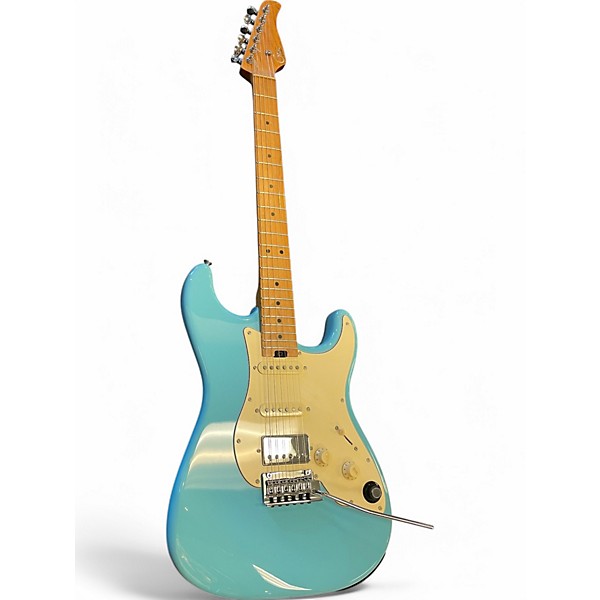 Used Mooer GTRS Blue Solid Body Electric Guitar