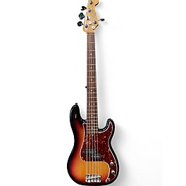 Used 2008 Fender American Standard P Bass V 2 Tone Sunburst Electric Bass Guitar