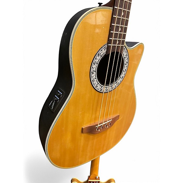 Used Ovation CC74 Natural Acoustic Bass Guitar