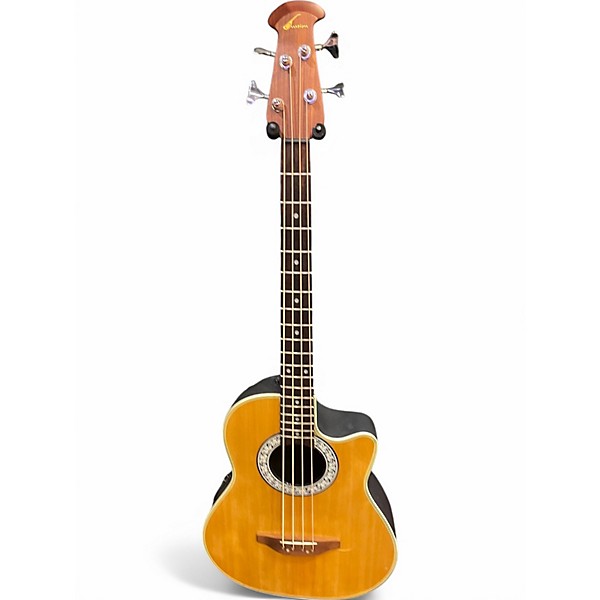Used Ovation CC74 Natural Acoustic Bass Guitar