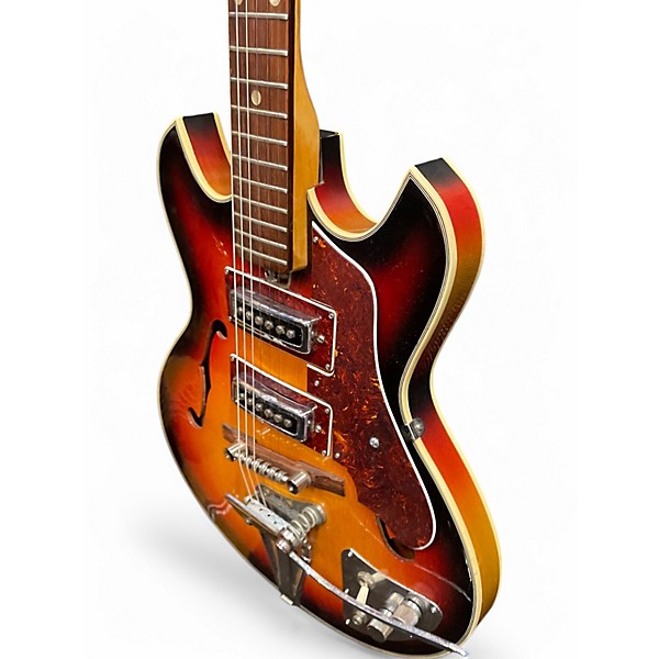 Used Teisco Audition 3 Color Sunburst Hollow Body Electric Guitar
