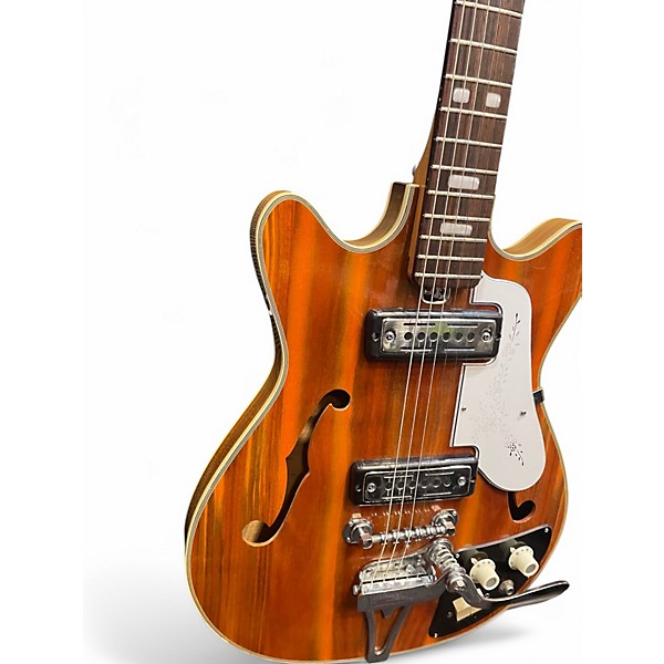 Used Teisco EP8T Natural Hollow Body Electric Guitar