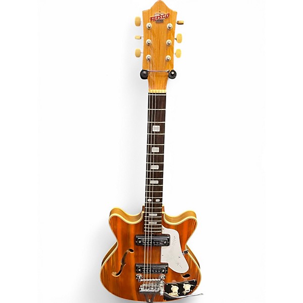 Used Teisco EP8T Natural Hollow Body Electric Guitar