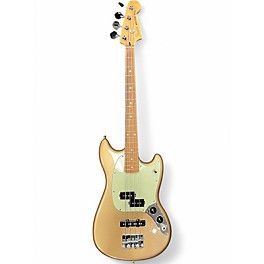 Used Fender Player Mustang Bass PJ Firemist Gold Electric Bass Guitar