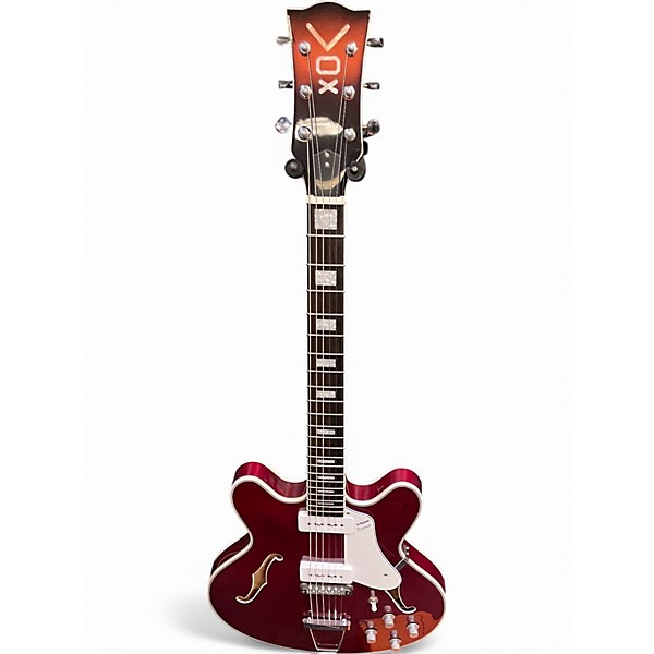 Used VOX Bobcat BCV90 Cherry Red Hollow Body Electric Guitar