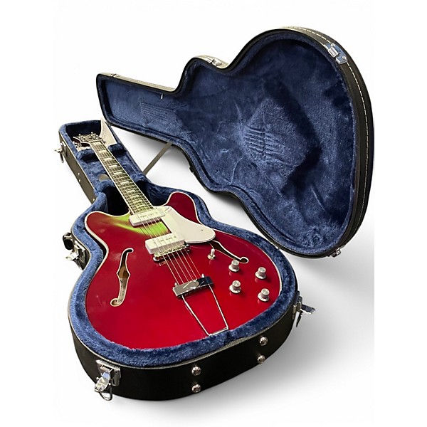Used VOX Bobcat BCV90 Cherry Red Hollow Body Electric Guitar