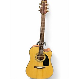 Used Starcaster by Fender Starcaster Dreadnought Natural Acoustic Electric Guitar