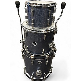 Used SONOR 3 Piece AQ2 Blue Sparkle Drum Kit