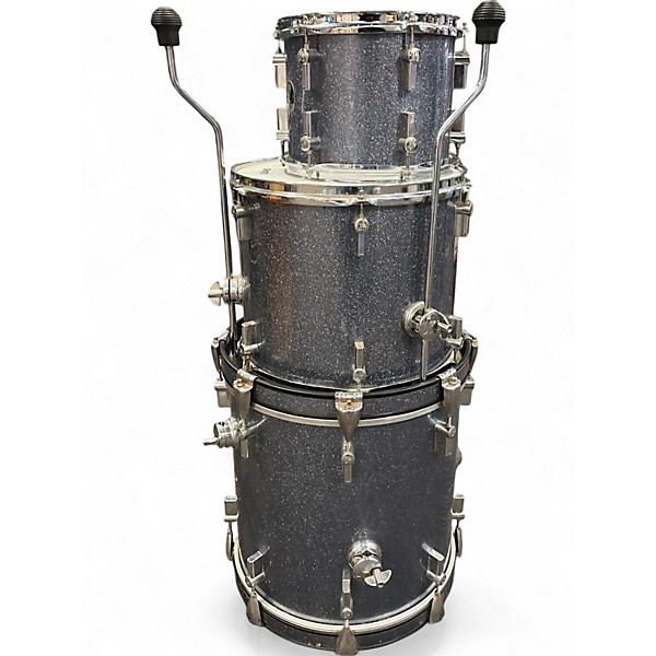 Used SONOR 3 Piece AQ2 Blue Sparkle Drum Kit