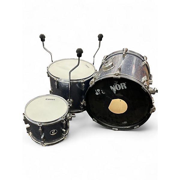 Used SONOR 3 Piece AQ2 Blue Sparkle Drum Kit