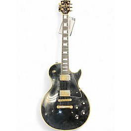 Vintage 1974 Gibson 1974 Les Paul Custom Reissue Black Solid Body Electric Guitar