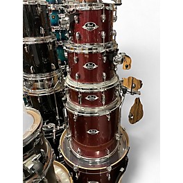 Used Pearl 5 Piece Export Red Drum Kit