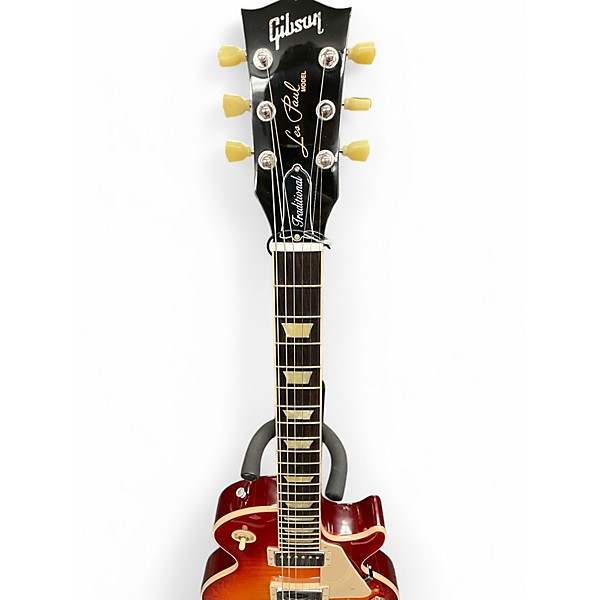 Used 2012 Gibson Les Paul Traditional Plus Cherry Sunburst Solid Body Electric Guitar