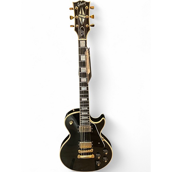 Vintage 1974 Gibson Les Paul Custom Ebony Solid Body Electric Guitar