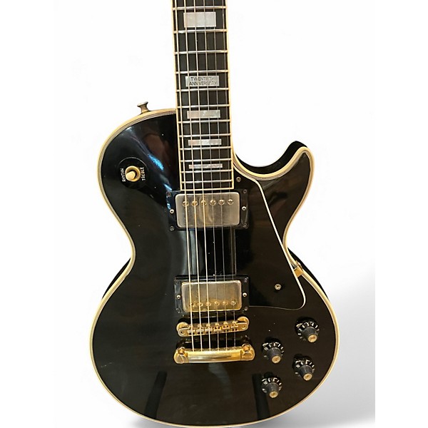 Vintage 1974 Gibson Les Paul Custom Ebony Solid Body Electric Guitar