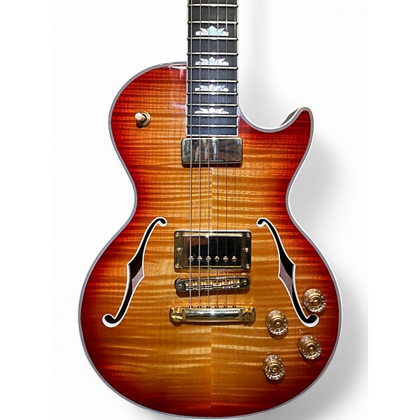 Used 2014 Gibson SEMI HOLLOW LES PAUL SUPREME 120TH ANNIVERSARY  Cherry Sunburst Hollow Body Electric Guitar