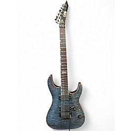 Used ESP LTD MH400 Black and White Solid Body Electric Guitar