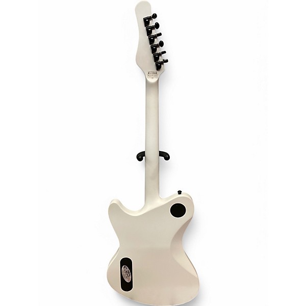 Used Schecter Guitar Research DIAMOND SERIES ULTRA WHITE AND BLACK Solid Body Electric Guitar
