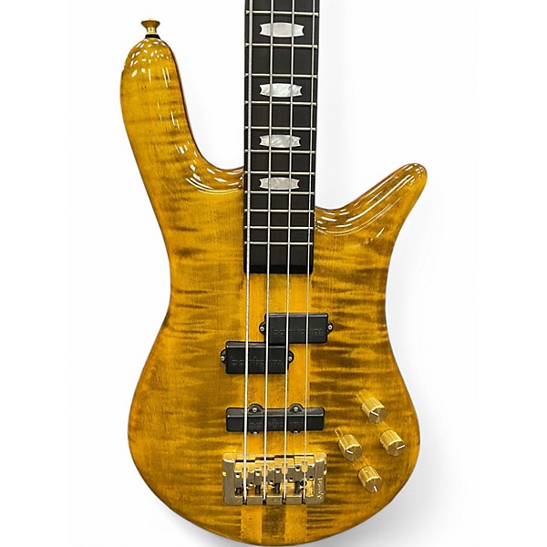 Used Spector Euro4 LT yellow Electric Bass Guitar