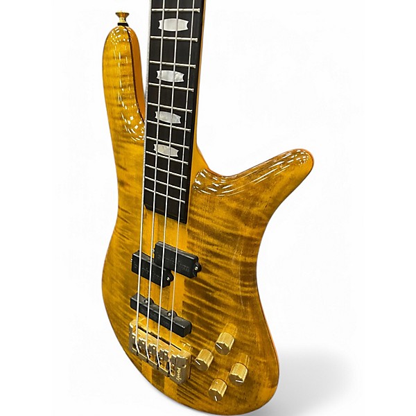 Used Spector Euro4 LT yellow Electric Bass Guitar
