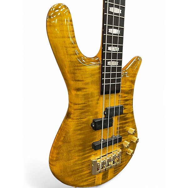 Used Spector Euro4 LT yellow Electric Bass Guitar