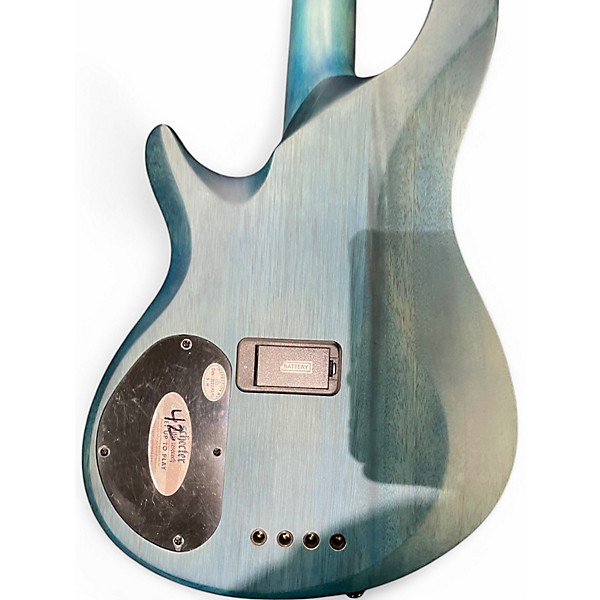 Used Schecter Guitar Research C4 GT Trans Blue Electric Bass Guitar