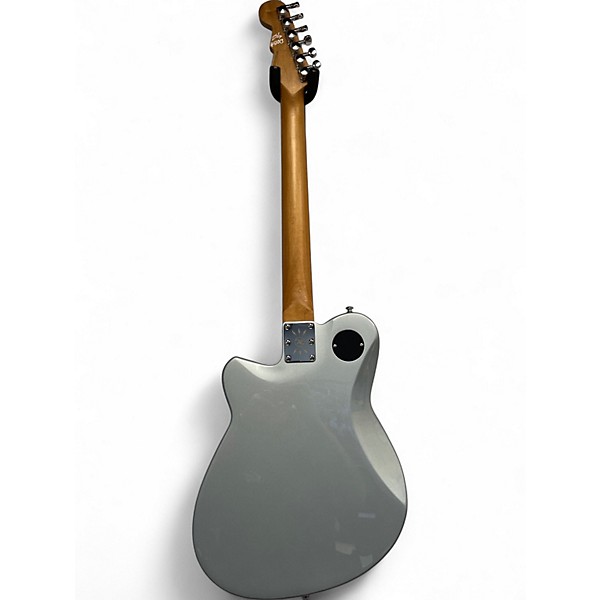 Used Reverend Double Agent OG Silver Freeze Solid Body Electric Guitar