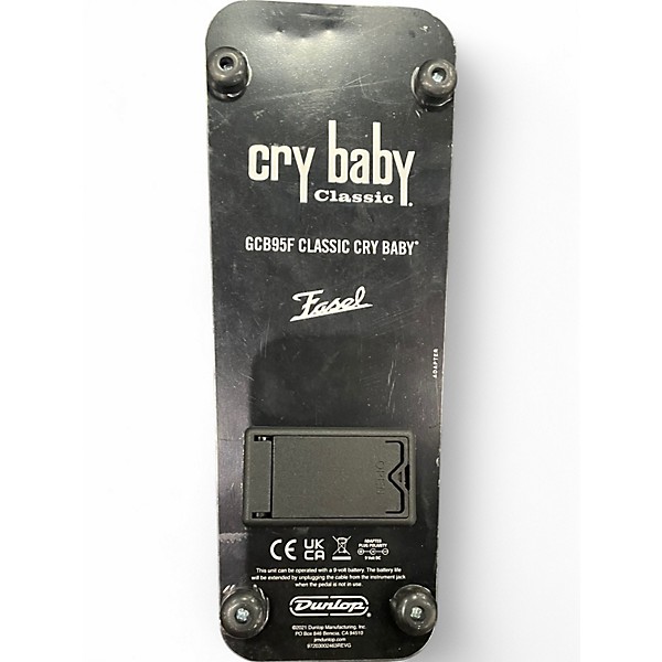 Used Dunlop GCB95F Crybaby Classic Wah With Fasel Inductor Effect Pedal