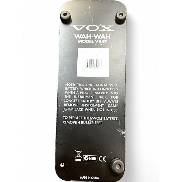 Used VOX Used VOX V847 Reissue Wah Effect Pedal | Guitar Center
