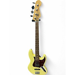 Used Fender Deluxe Active Jazz Bass Vintage White Electric Bass Guitar
