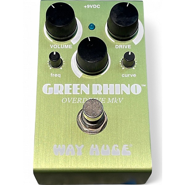 Used Way Huge Electronics WM22 Green Rhino Overdrive MkV Effect Pedal