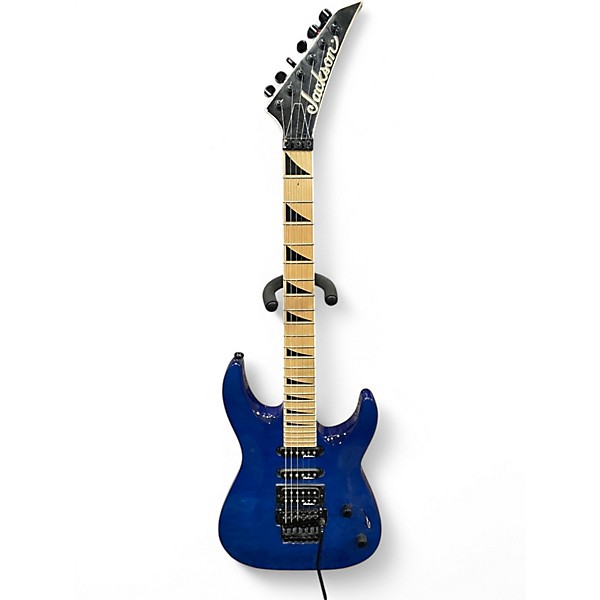 Used Jackson JS34Q Dinky Blue Solid Body Electric Guitar