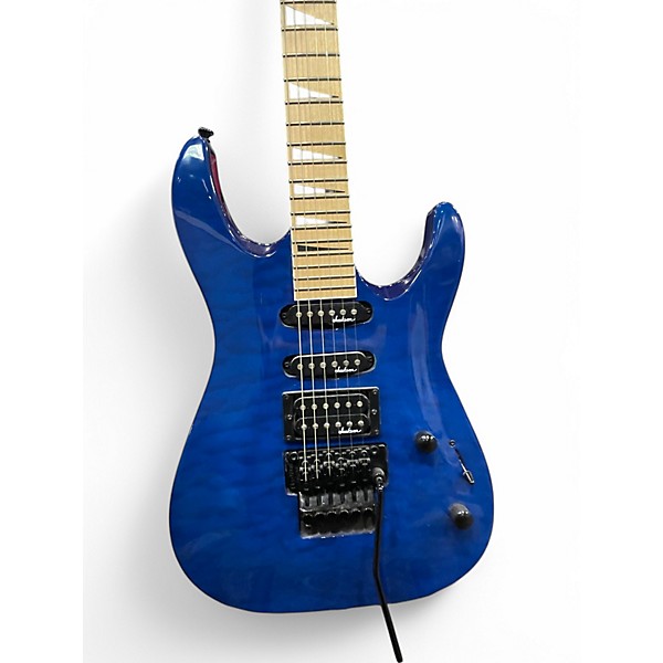 Used Jackson JS34Q Dinky Blue Solid Body Electric Guitar