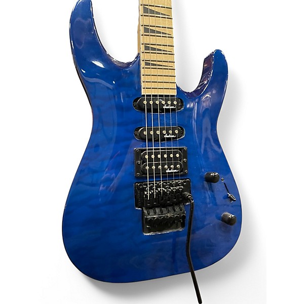 Used Jackson JS34Q Dinky Blue Solid Body Electric Guitar
