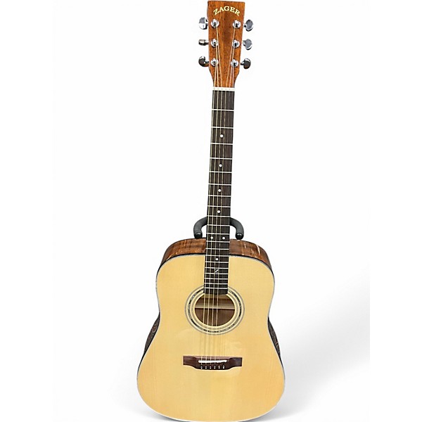 Used Zager ZAD20E Natural Acoustic Electric Guitar