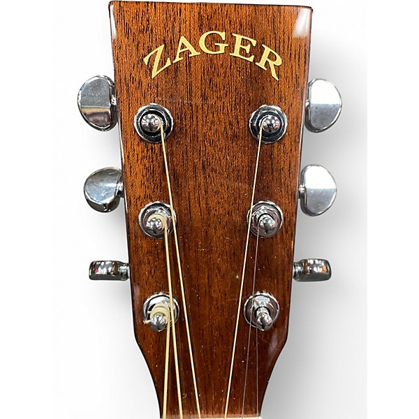 Used Zager ZAD20E Natural Acoustic Electric Guitar