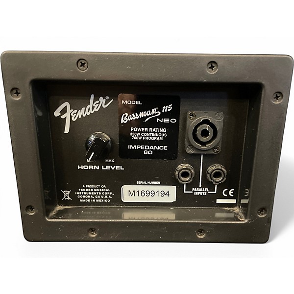 Used Fender Bassman Pro 115 1x15 Neo Bass Cabinet