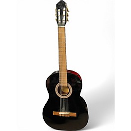Used Lucero LC100 Black Classical Acoustic Guitar