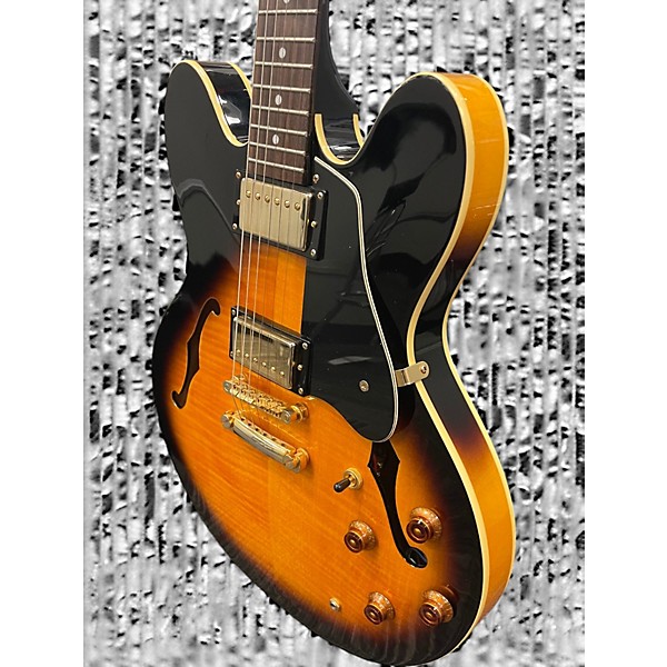 Used Epiphone ES335 2 Color Sunburst Hollow Body Electric Guitar