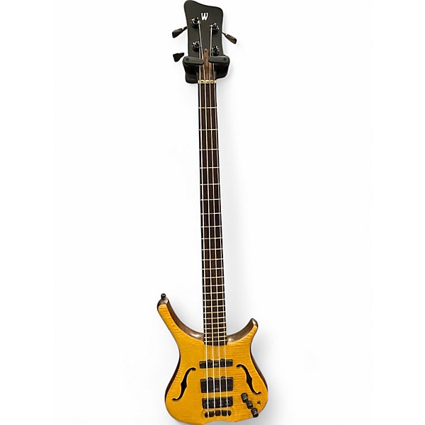 Used 2020 Warwick MASTERBUILT Infinity 4 String HONEY VIOLIN TS Electric Bass Guitar