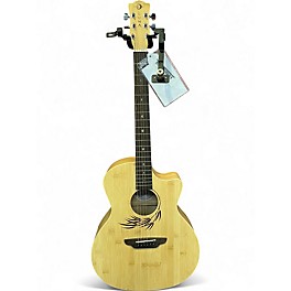 Used Luna Woodland Grand Auditorium Bamboo Acoustic Electric Guitar