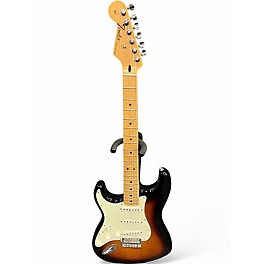 Used Fender STANDARD LEFT HANDED STRATOCASTER 3 Color Sunburst Solid Body Electric Guitar