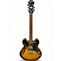 Used Epiphone DOT V5 Vintage Sunburst Hollow Body Electric Guitar thumbnail